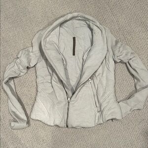 Rick Owens Light Gray Bomber Jacket